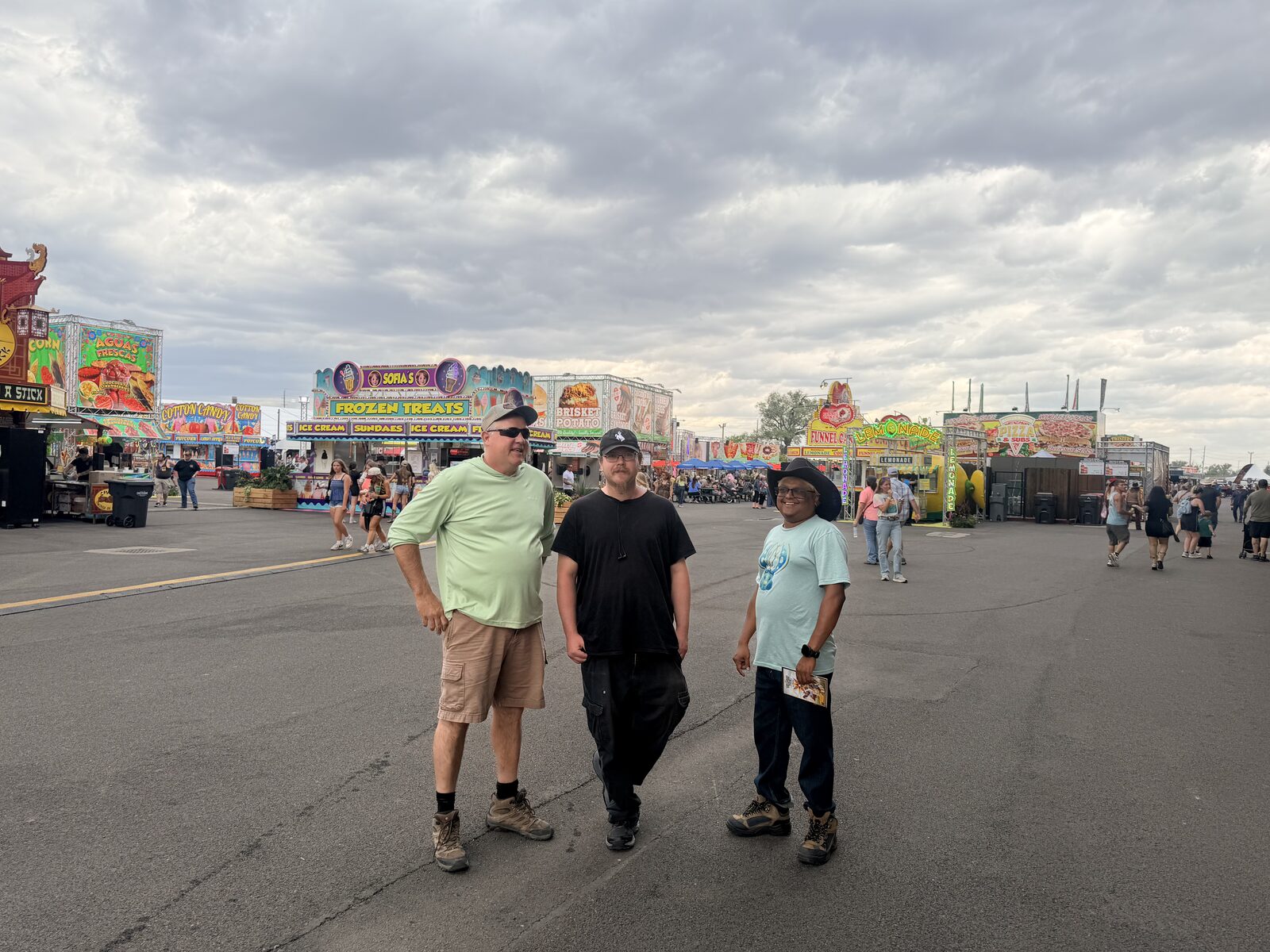 Troy Puls with friends at the Albany County Fair midway