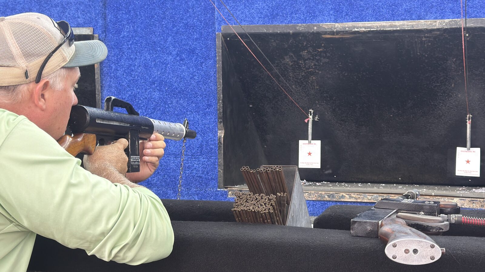 Troy Puls taking aim at a fair marksmanship game